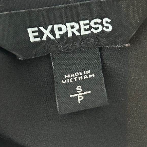 Express Black Lace Yoke Blouse Size Small - Picture 3 of 3